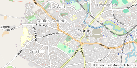 Map of Frome, Somerset
