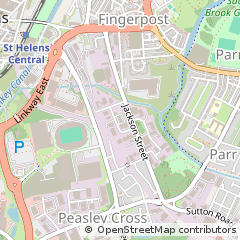 Map of ST Helens, Merseyside