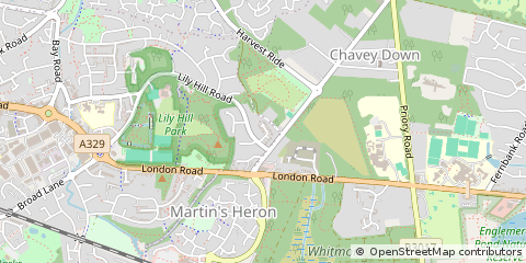 Map of Bracknell, Berks