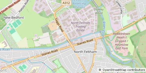 Map of Feltham