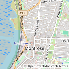 Map of Montrose, Angus