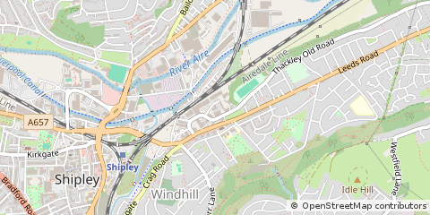 Map of Shipley, West Yorkshire