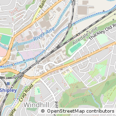 Map of Shipley, West Yorkshire