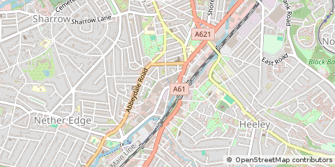 Map of Sheffield