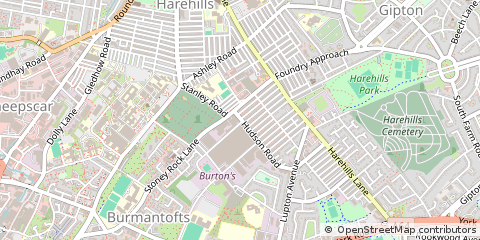 Map of Wakefield, West Yorkshire
