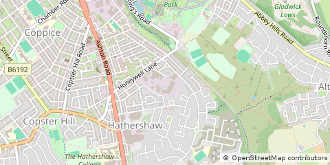 Map of Oldham, Greater Manchester