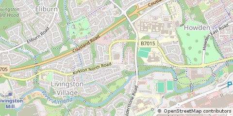 Map of Livingston, West Lothian