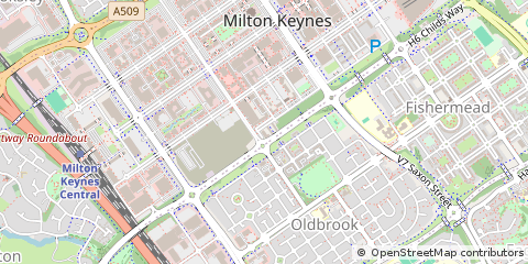 Map of Milton Keynes