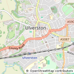Map of Ulverston, Cumbria