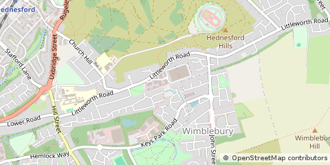 Map of Cannock, Staffordshire