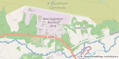 Map of Thatcham, Berkshire