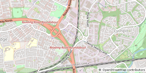 Map of Basingstoke, Hampshire