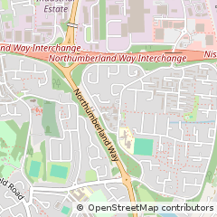Map of Washington, Tyne & Wear