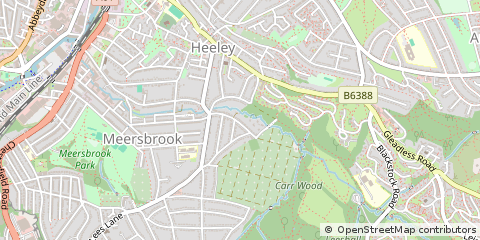 Map of Sheffield