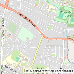 Map of Leicester, Leicestershire