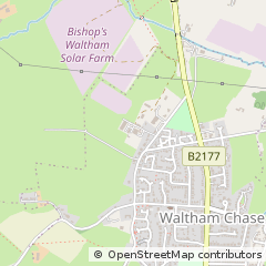 Map of Waltham Chase, Southampton Hampshire