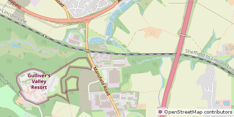 Map of Sheffield, South Yorkshire