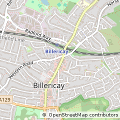 Map of Billericay, Essex