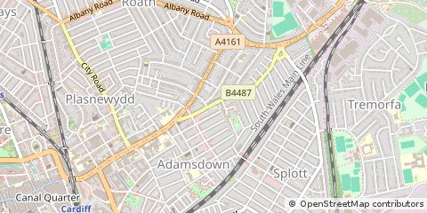 Map of Cardiff