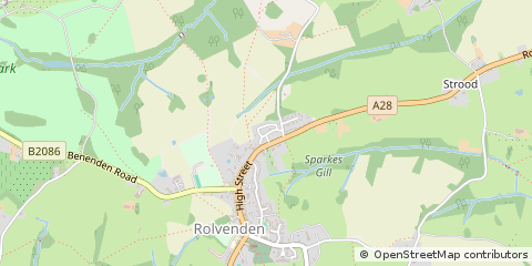 Map of Cranbrook, Kent