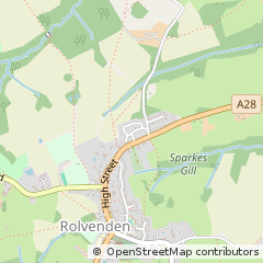 Map of Cranbrook, Kent