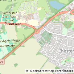 Map of Cirencester, Gloucestershire