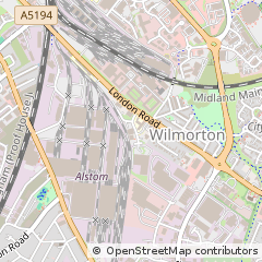 Map of Derby, Derbyshire