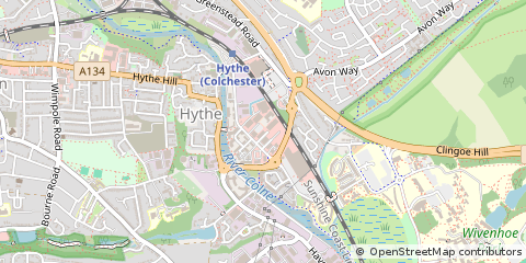 Map of Colchester, Essex