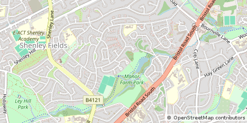 Map of Birmingham, West Midlands