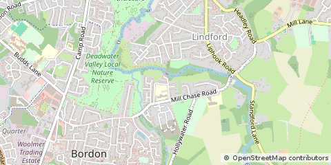 Map of Bordon