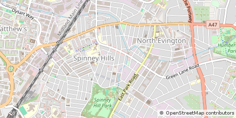 Map of Leicester, Leicestershire