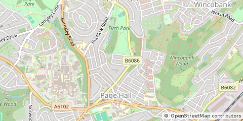 Map of Sheffield