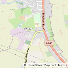 Map of Redditch, Worcs