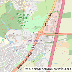 Map of Worcester, Worcestershire
