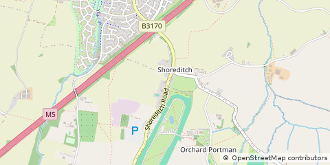 Map of Taunton, Somerset
