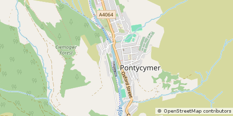 Map of Bridgend