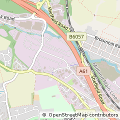Map of Chesterfield, Derbyshire