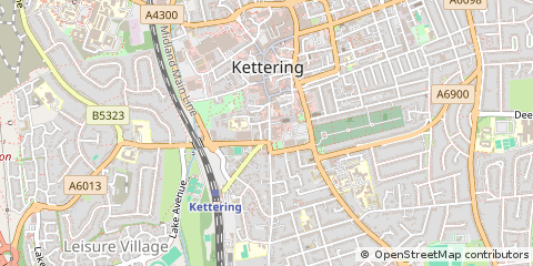 Map of Kettering, Northants