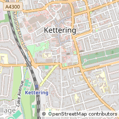 Map of Kettering, Northants