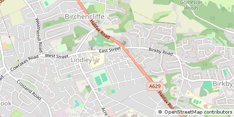 Map of Huddersfield