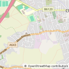 Map of Cleckheaton, West Yorkshire