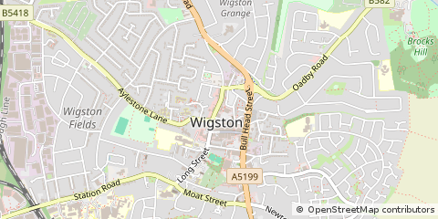 Map of Wigston