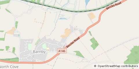 Map of Beccles, Suffolk