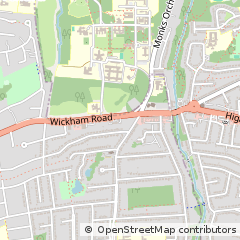Map of Croydon, Surrey