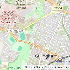 Map of Gillingham, Kent