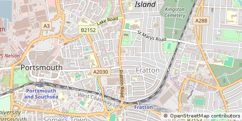 Map of Portsmouth, Hampshire