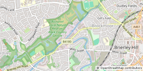Map of Brierley Hill, West Midlands
