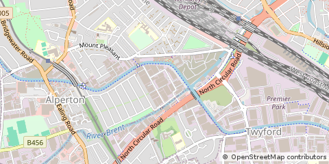 Map of Wembley, Middlesex