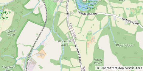 Map of East Grinstead, East Sussex