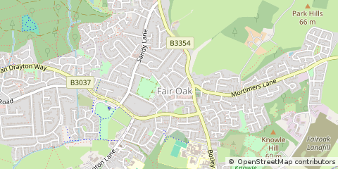 Map of Eastleigh, Hants